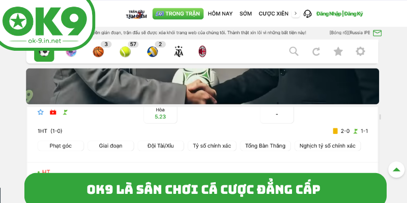 OK9 là sân chơi cá cược đẳng cấp